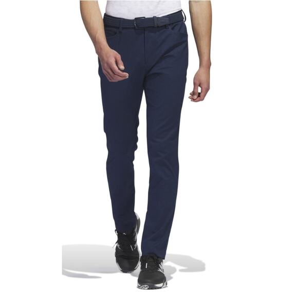 Adidas Men's Collegiate Navy Go-To 5-Pocket Golf Trousers Size 32 - Picture 1 of 9